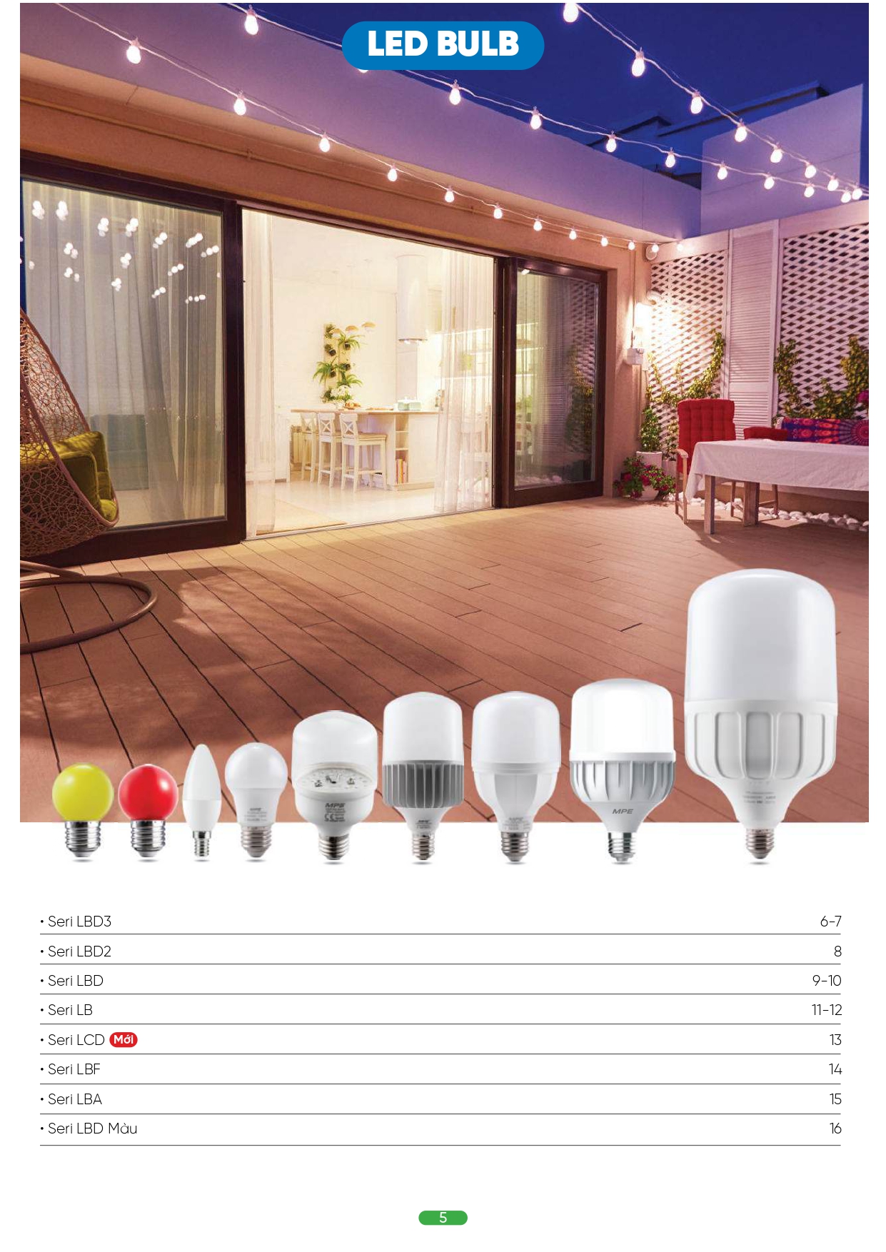 Bảng giá đèn LED MPE 2026